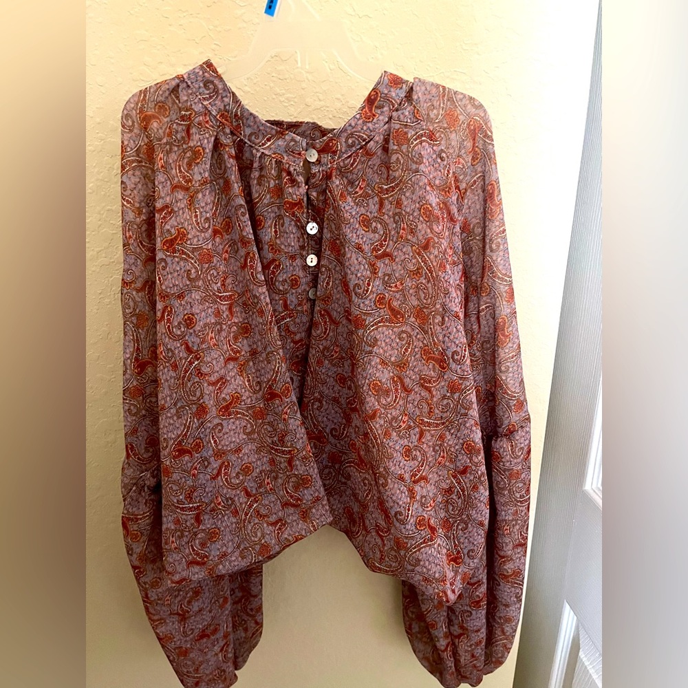 Forever 21 Floral Pink Blouse